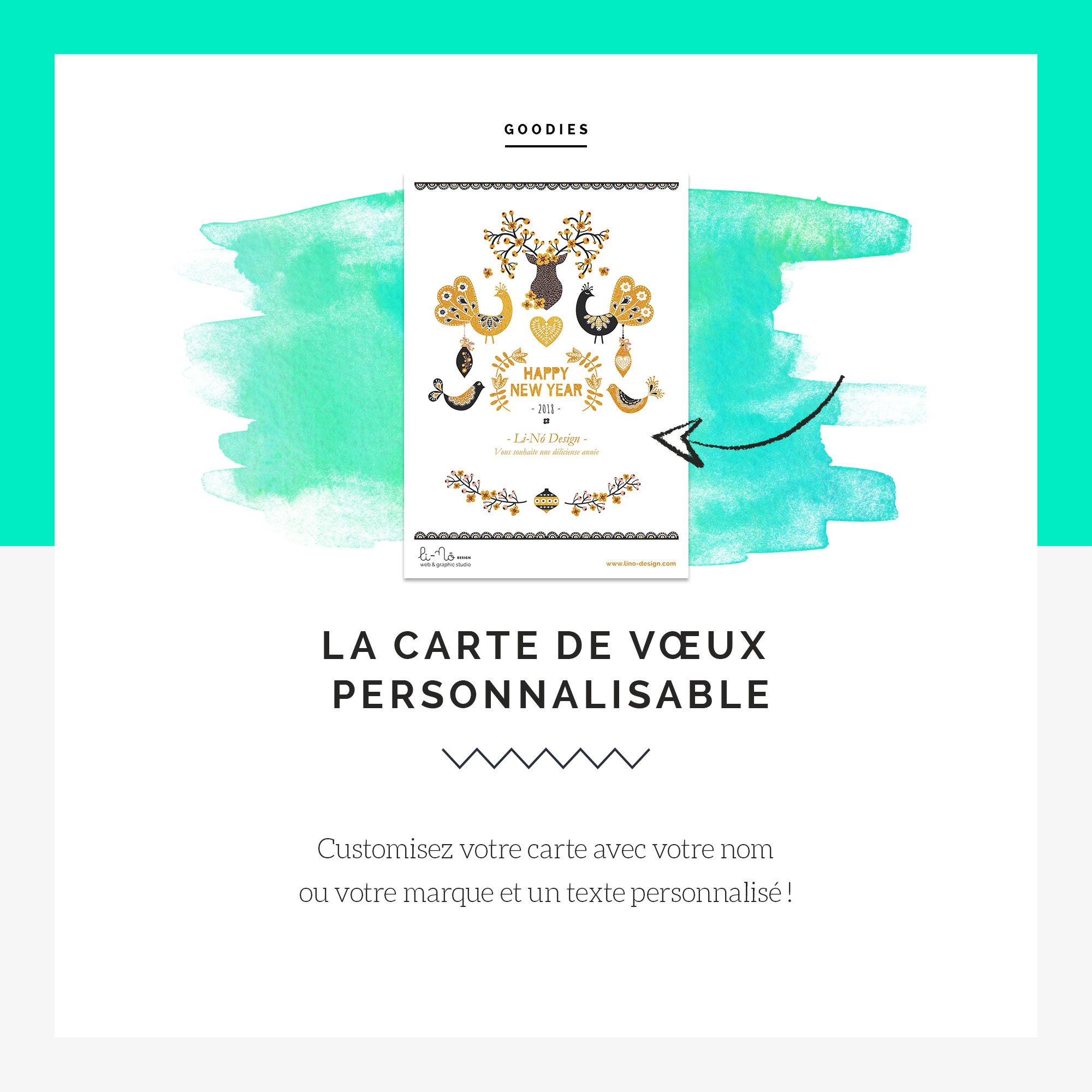 Votre carte de vœux personnalisable ! - Blog Li-Nó Design
