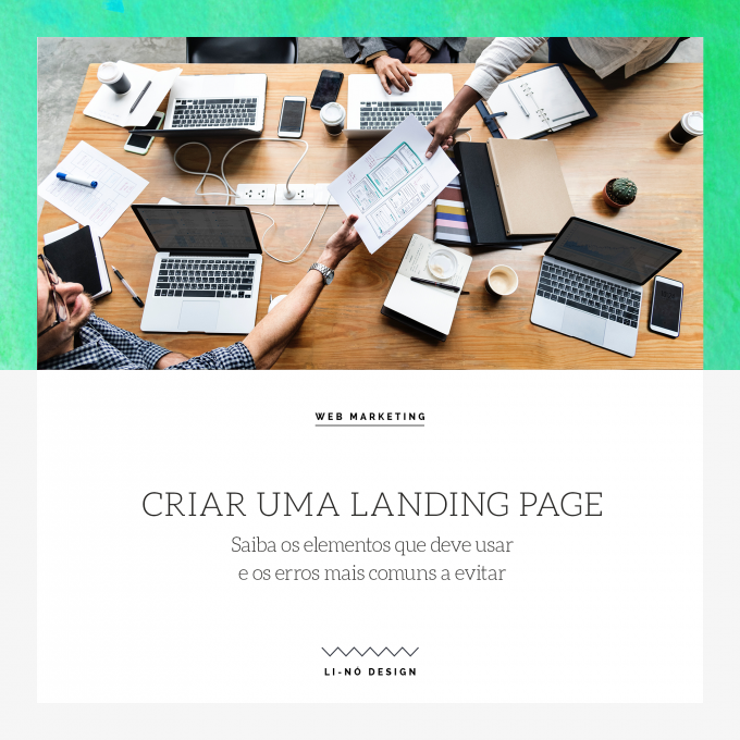 Criar uma landing page