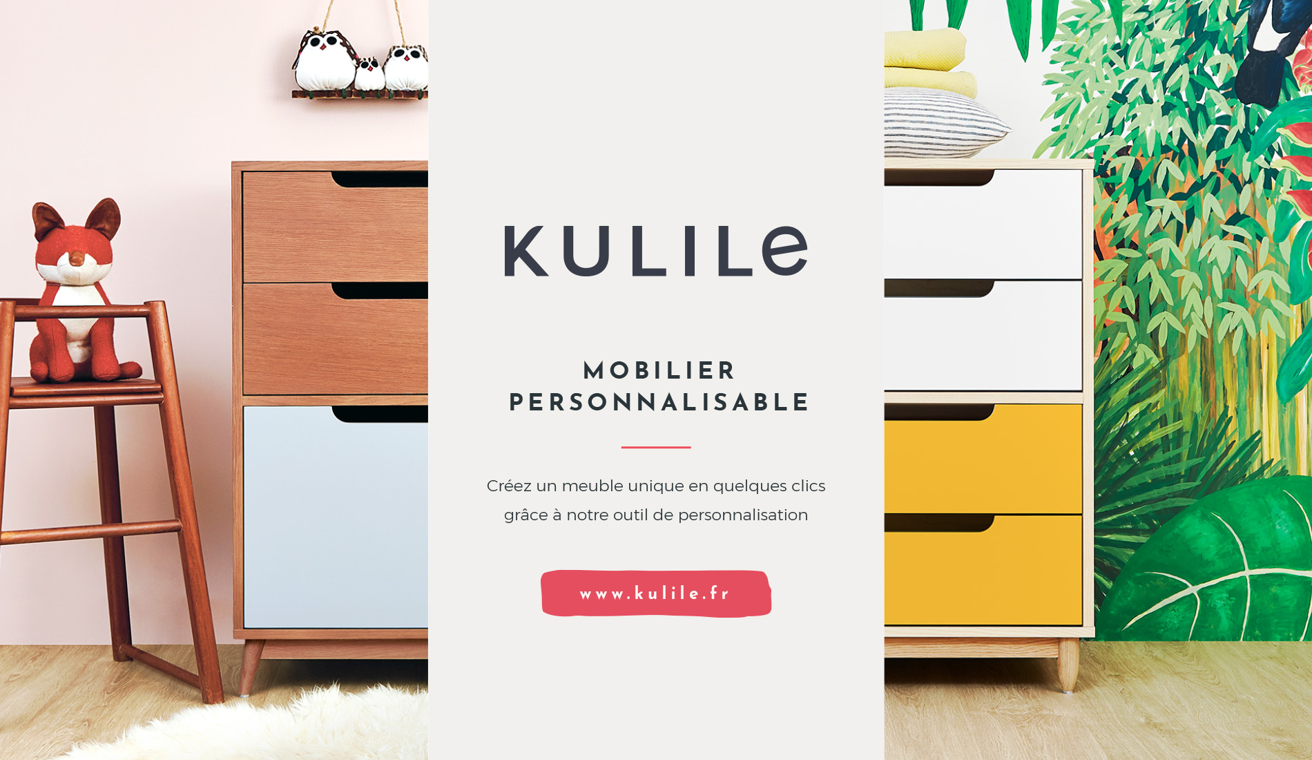 Création dossier de presse - Kulile -Rebranding d'une marque de mobilier pour enfants - Li-Nó