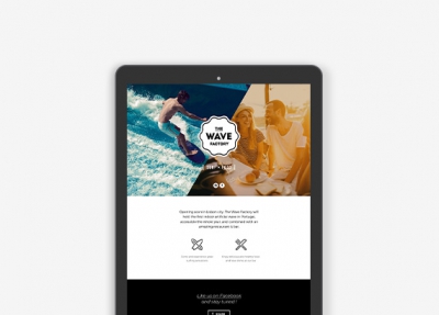 The Wave Factory – Landing Page