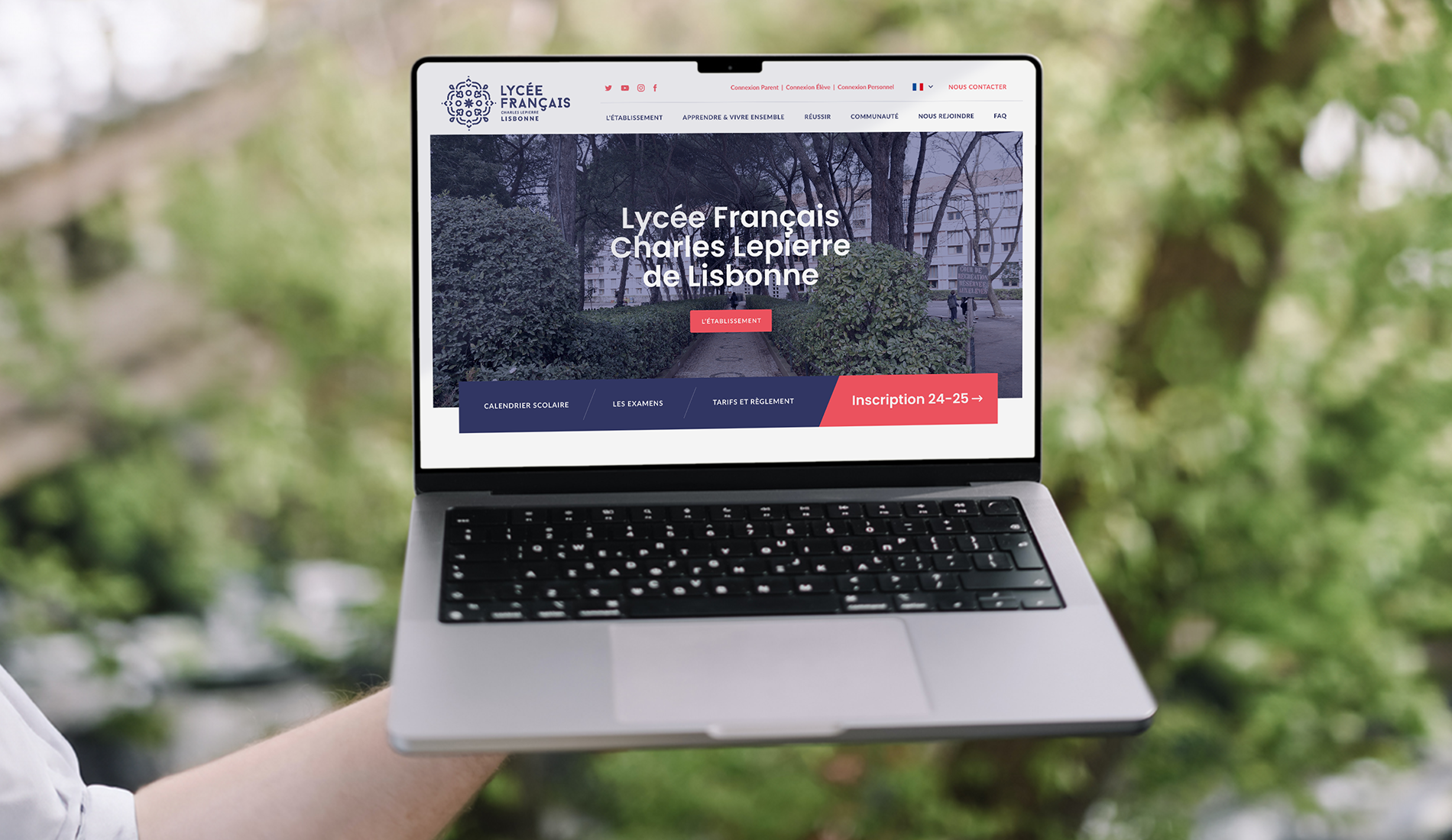 Création Web Design - Lycée Français de Lisbonne - Refonte de l'identité visuelle d'une institution - Li-Nó