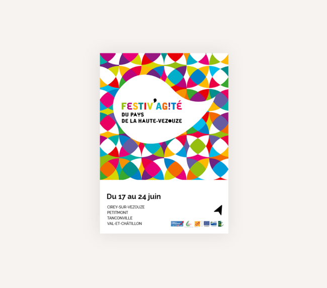 La ligue de l'enseignement design affiche festival jeune public