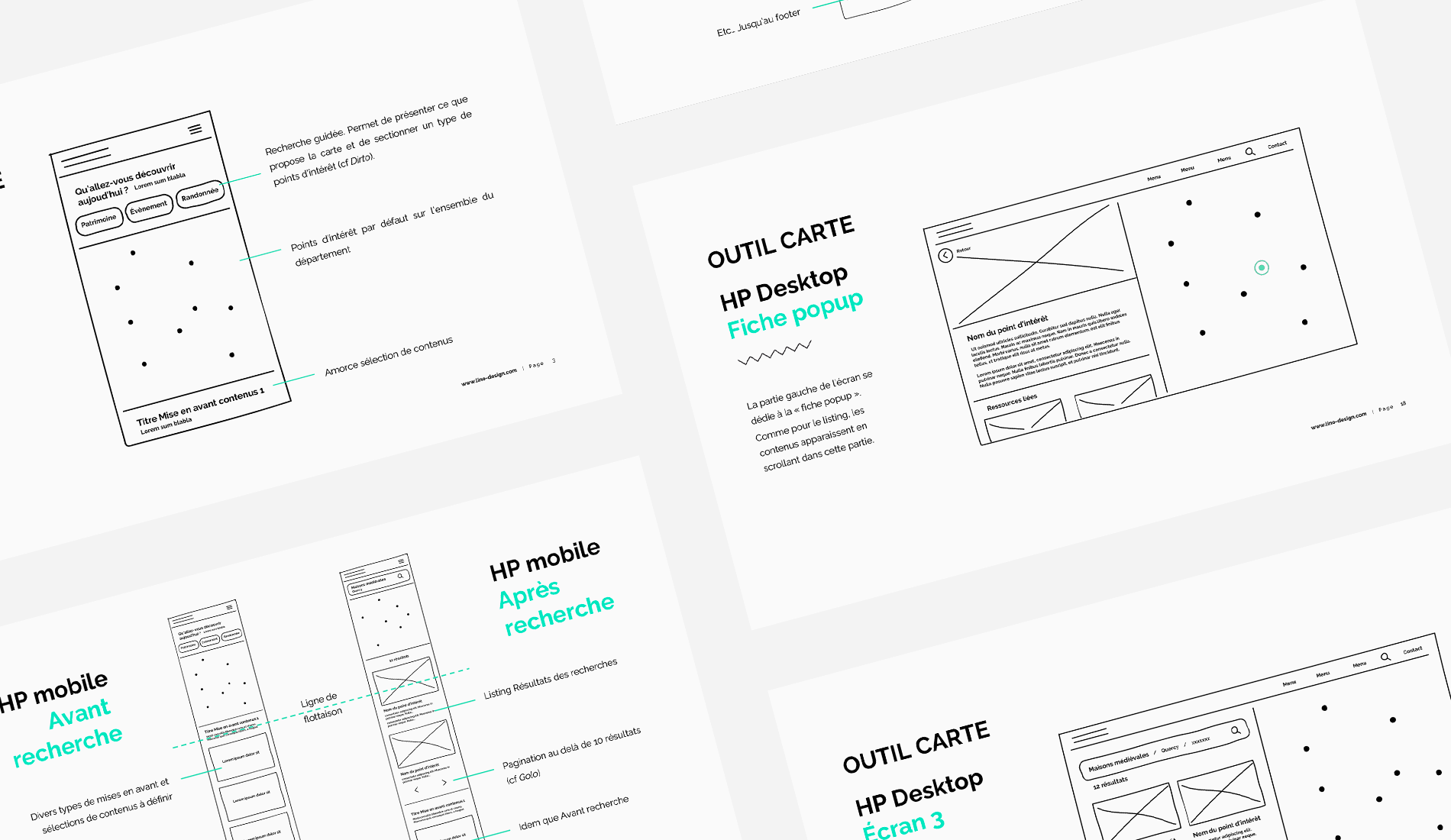 Site web Patrimoine du Lot - Département du Lot 46 - Conseil UI Design - Li-Nó